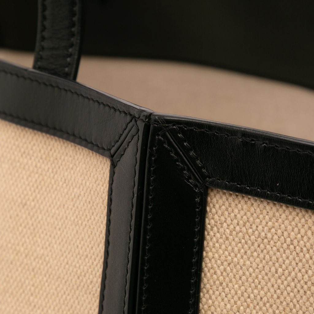 Celine Large Canvas Vertical Square Cabas Tote - Image 10