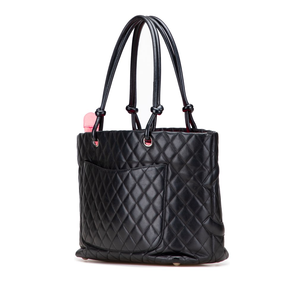 Chanel Large Lambskin Cambon Ligne Tote - Back view