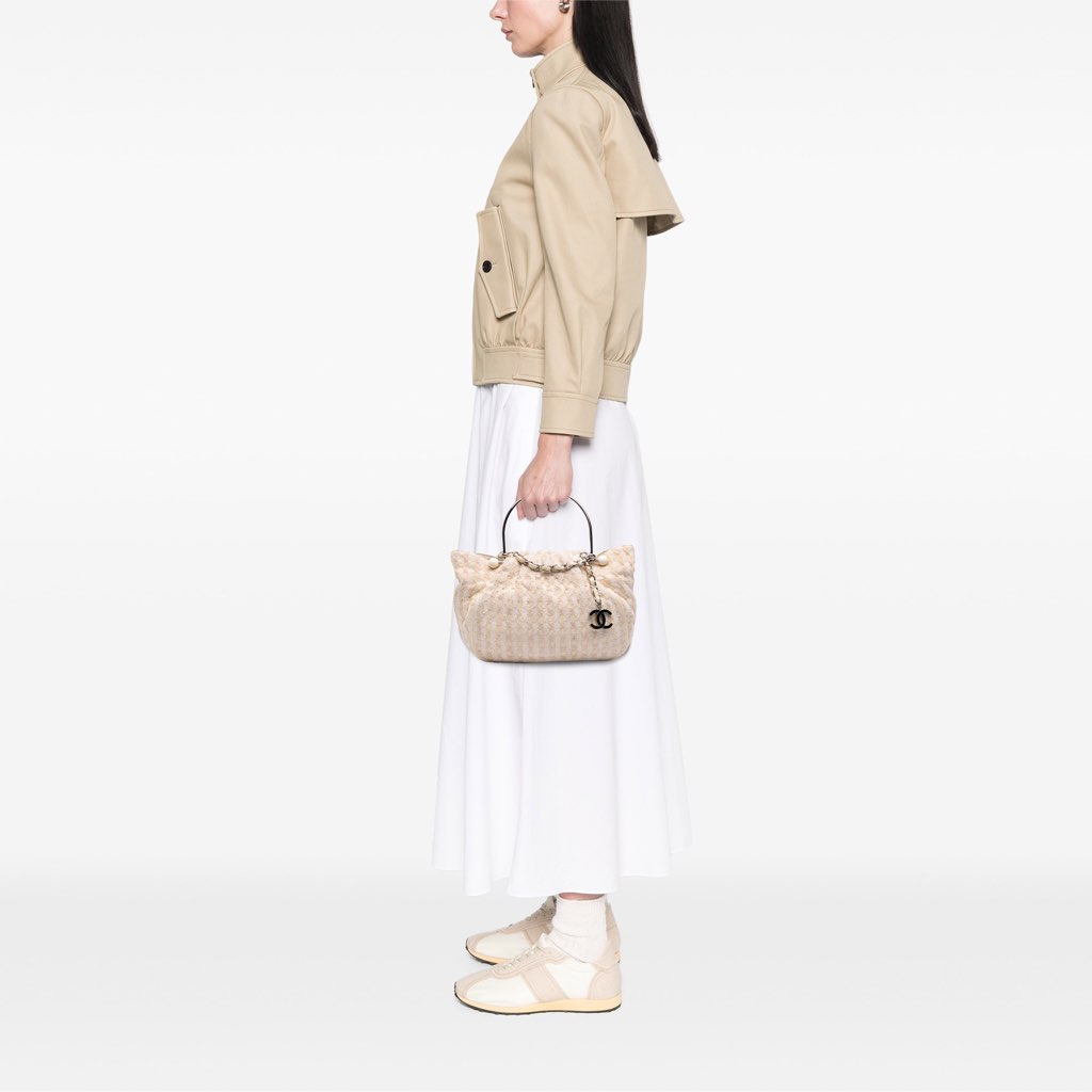 Chanel Tweed Boucle Knitting Top Handle Bag - Image 13