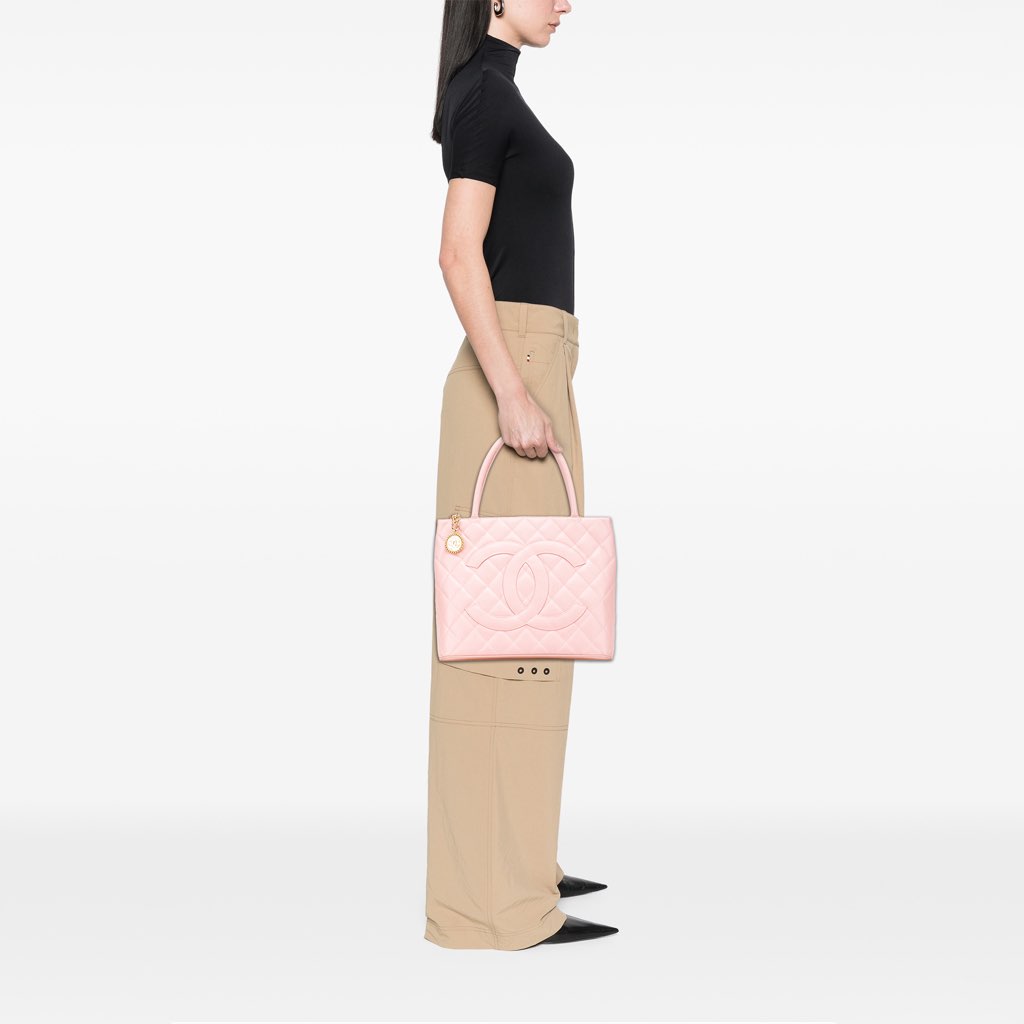 Chanel Caviar Medallion Tote - Image 13