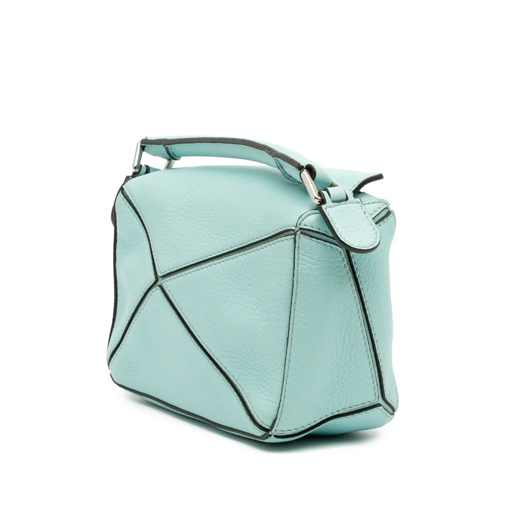 Loewe Mini Calfskin Puzzle Satchel - Back view