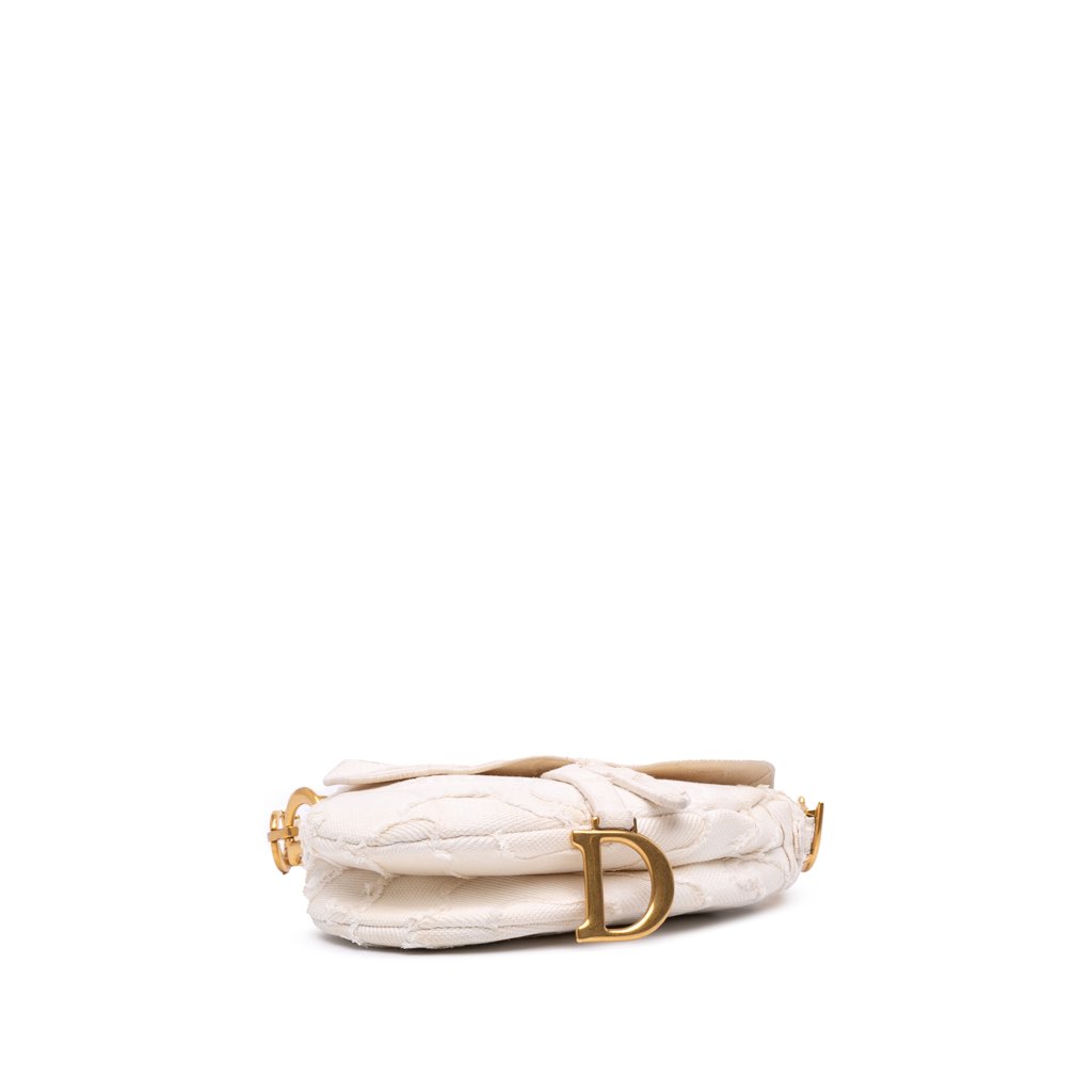 Dior Mini Canvas Embroidered Camouflage Saddle Bag - 3