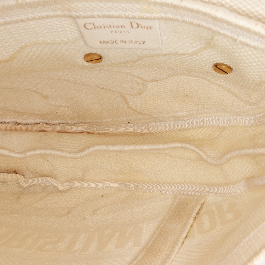 Dior Mini Canvas Embroidered Camouflage Saddle Bag - 4