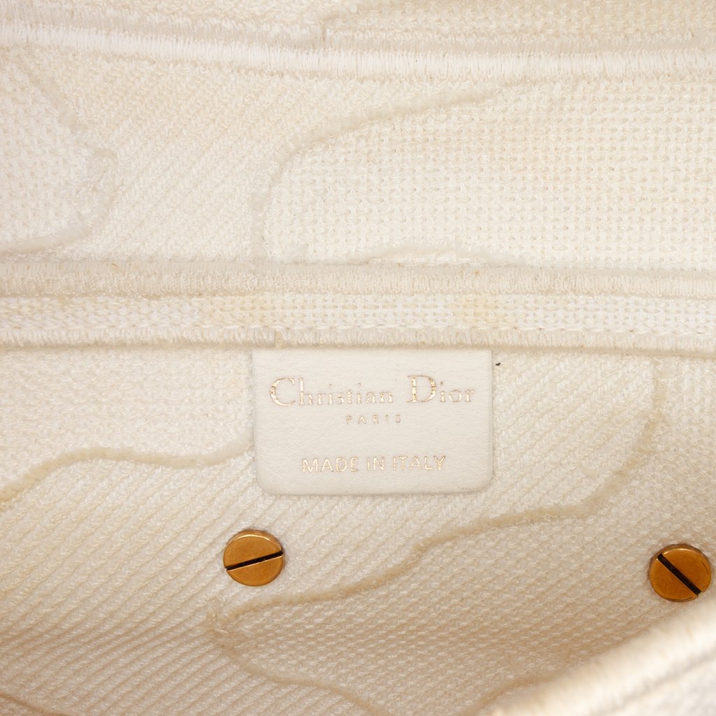 Dior Mini Canvas Embroidered Camouflage Saddle Bag - 5