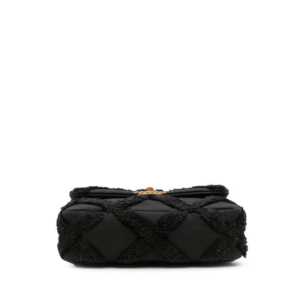 Chanel Medium Canvas and Cotton 19 Flap - Image 6