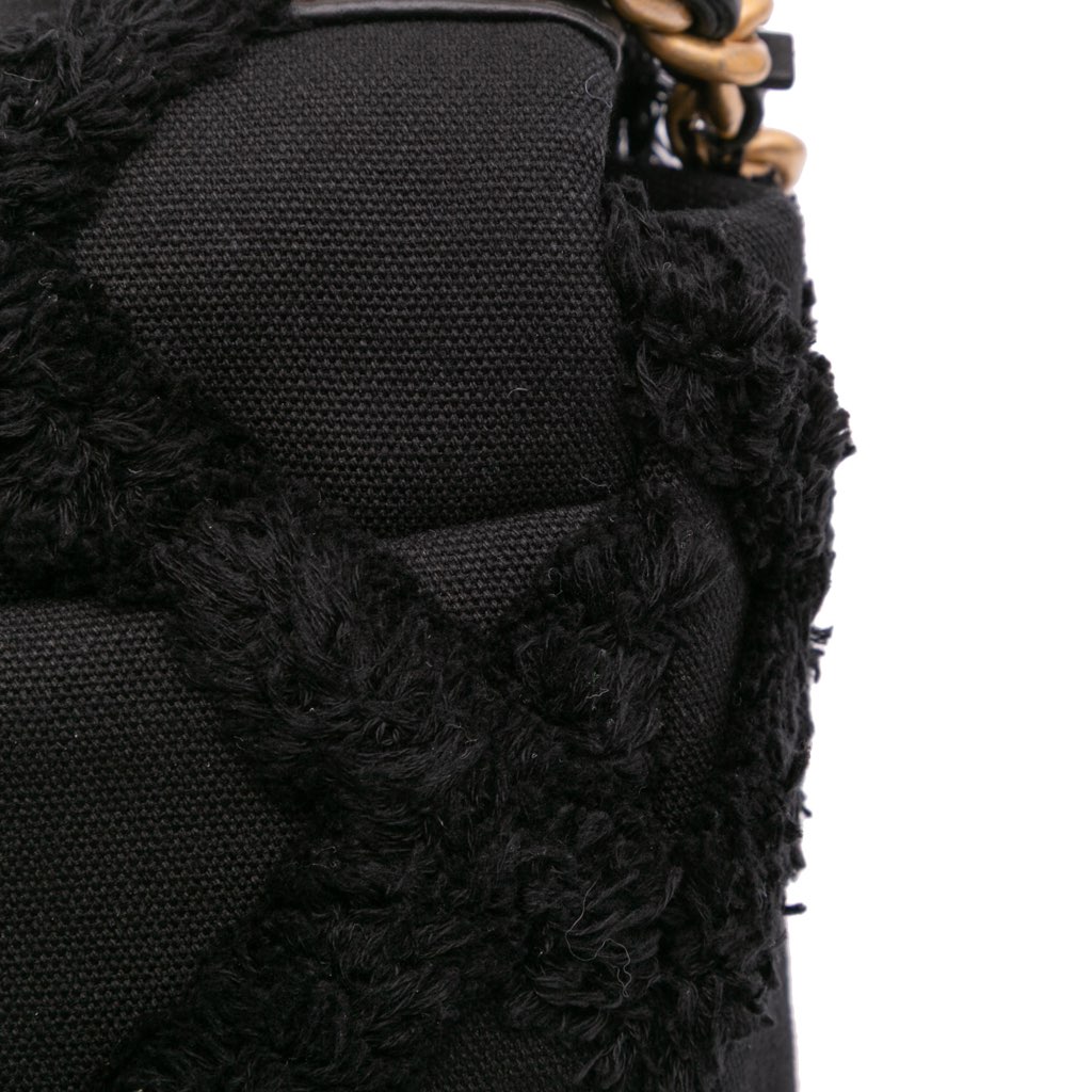 Chanel Medium Canvas and Cotton 19 Flap - Image 11