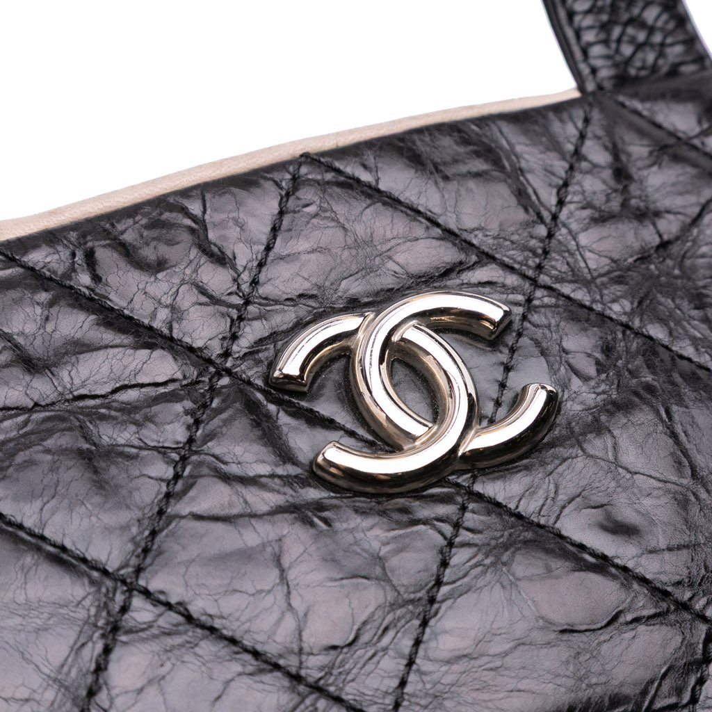 Chanel CC Quilted Glazed Calfskin Portobello Tote - Image 10