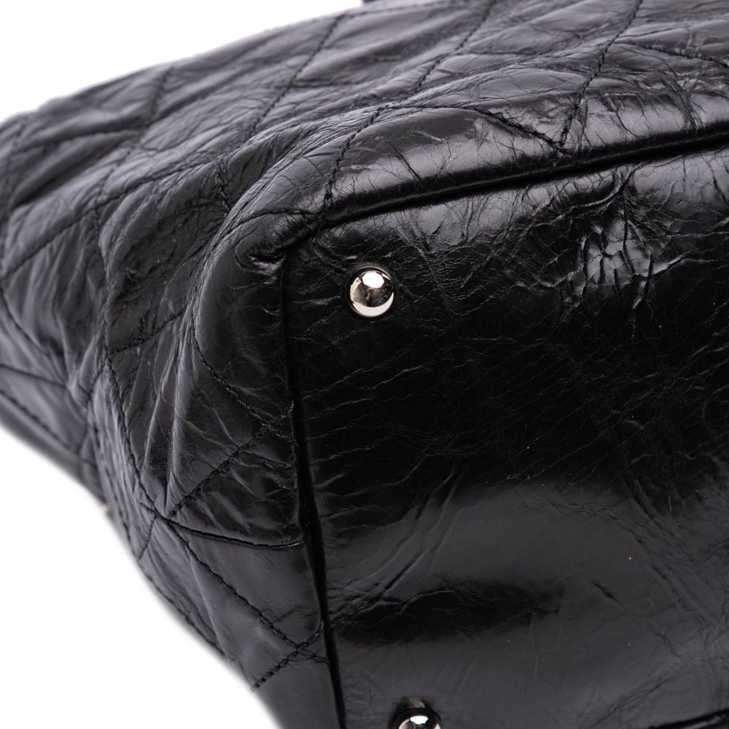 Chanel CC Quilted Glazed Calfskin Portobello Tote - Image 12