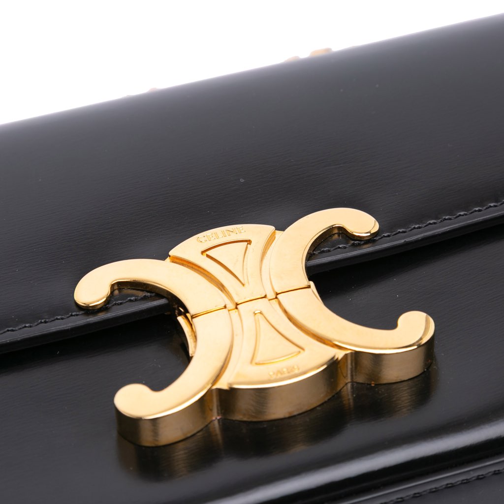 Celine Shiny Calfskin Claude Chain Shoulder Bag - Detail 1