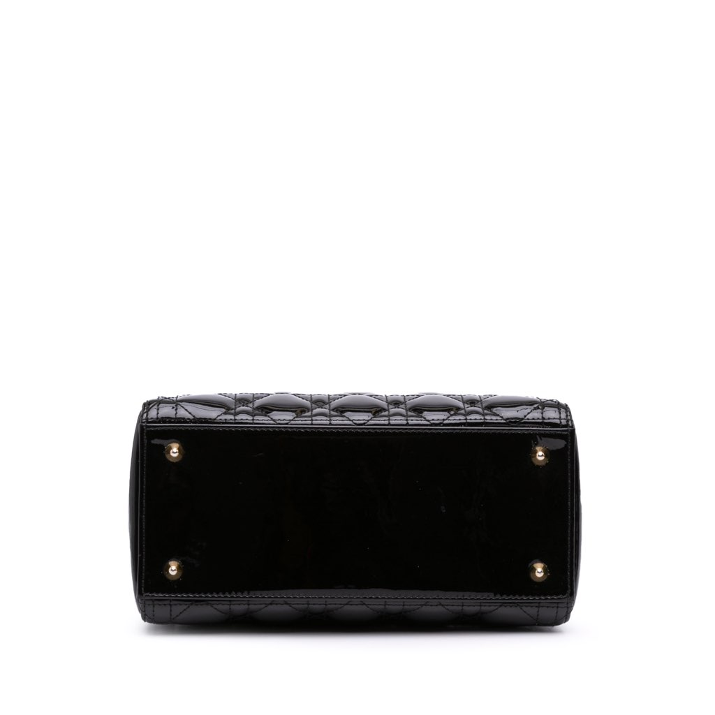 Dior Medium Patent Cannage Lady Dior - 3