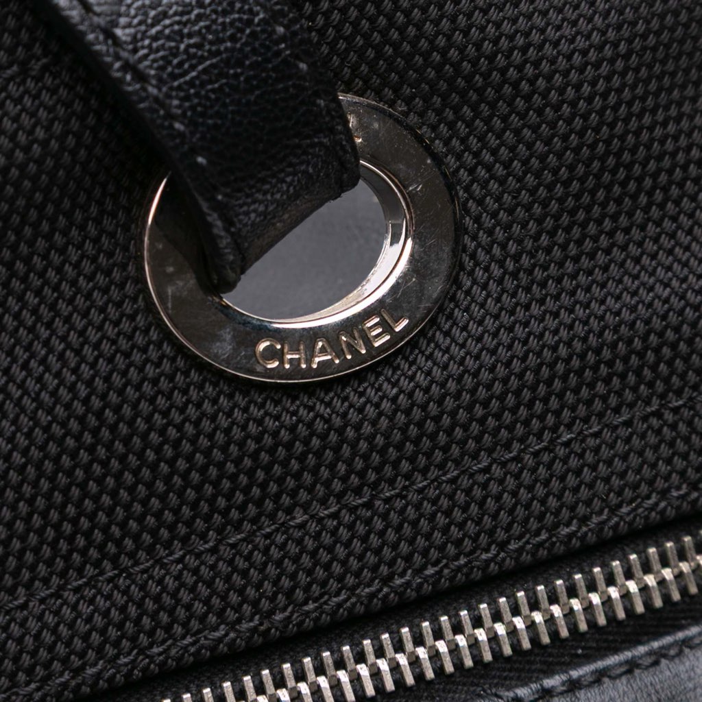 Chanel Paris Biarritz Large Quilted Coated Canvas Tote - Image 11