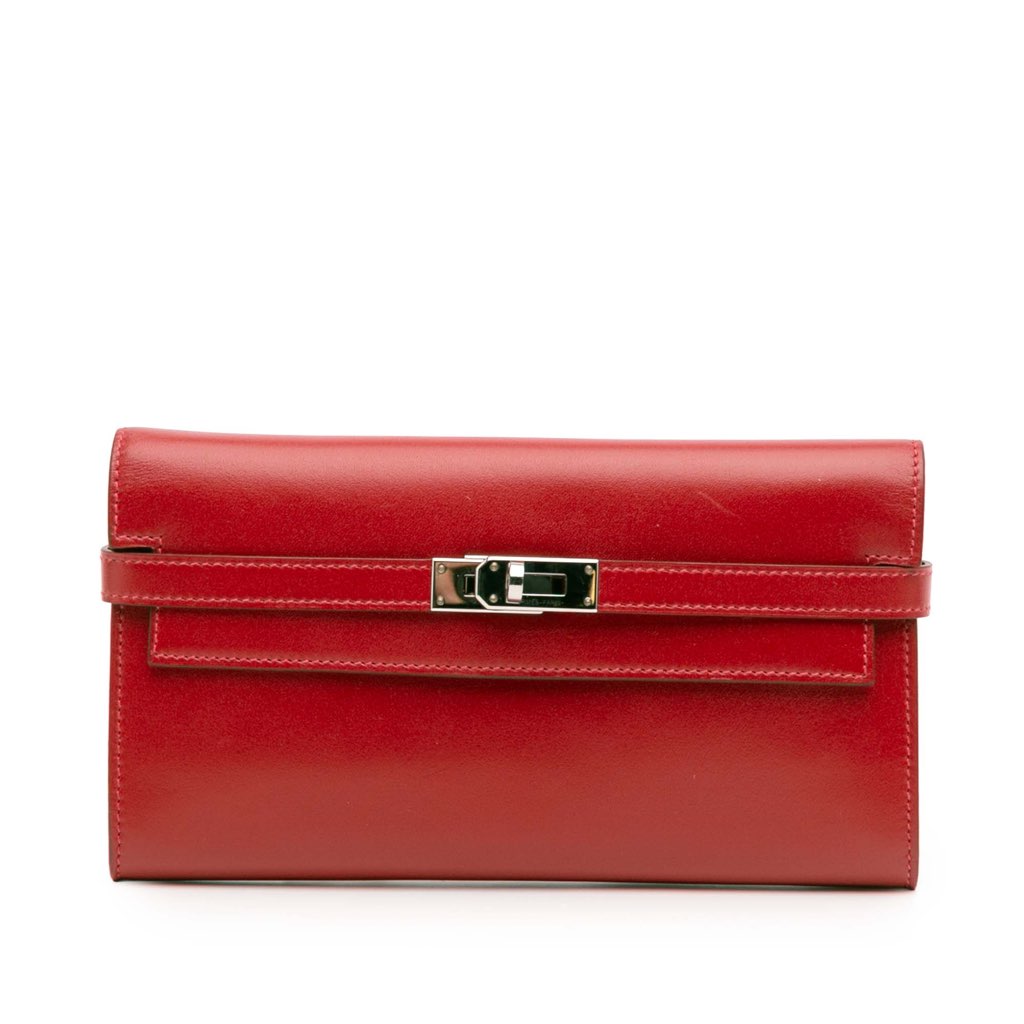 Hermès Tadelakt Verso Kelly Long Wallet