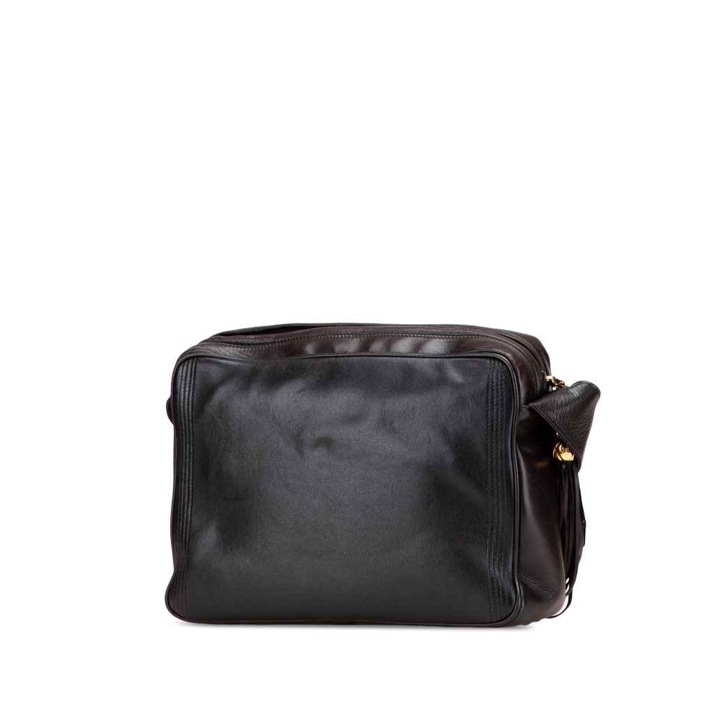 Chanel CC Lambskin Flap Tassel Crossbody - Back view