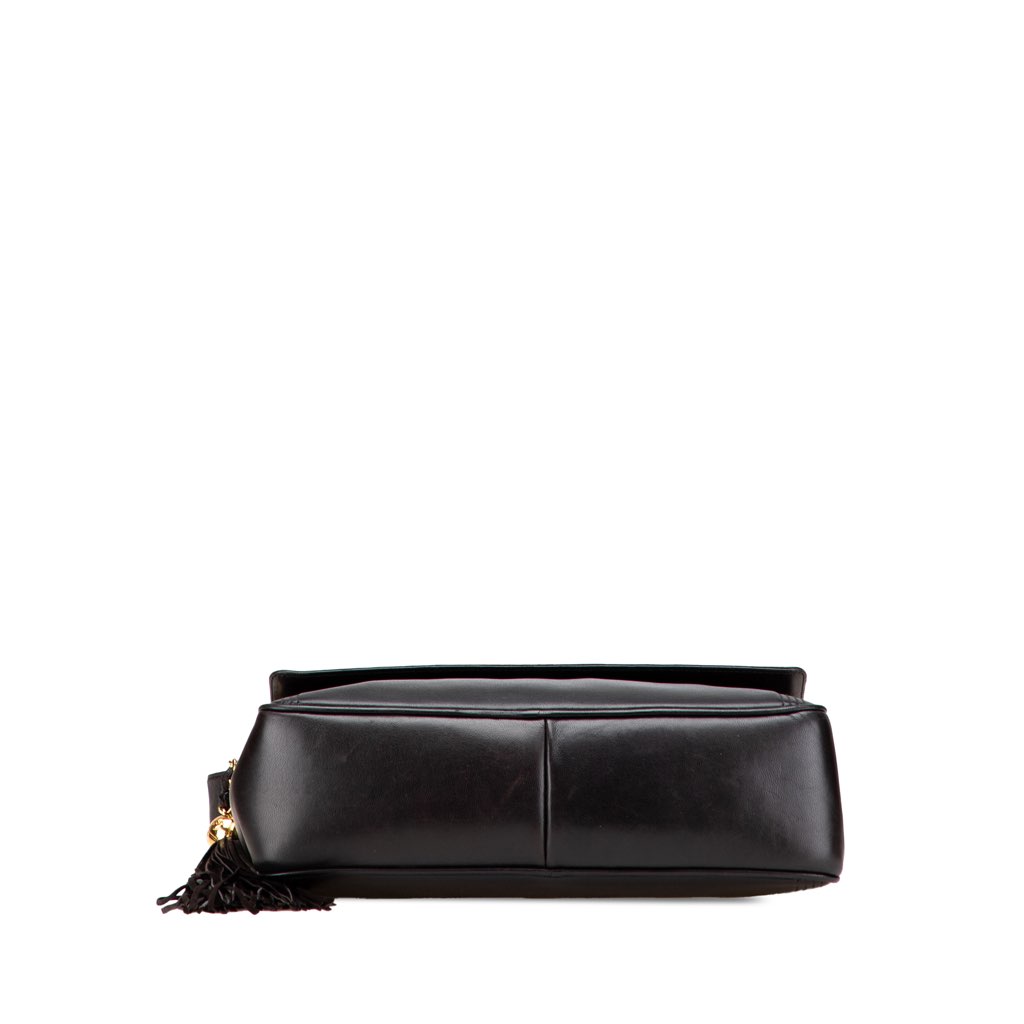 Chanel CC Lambskin Flap Tassel Crossbody - Image 6