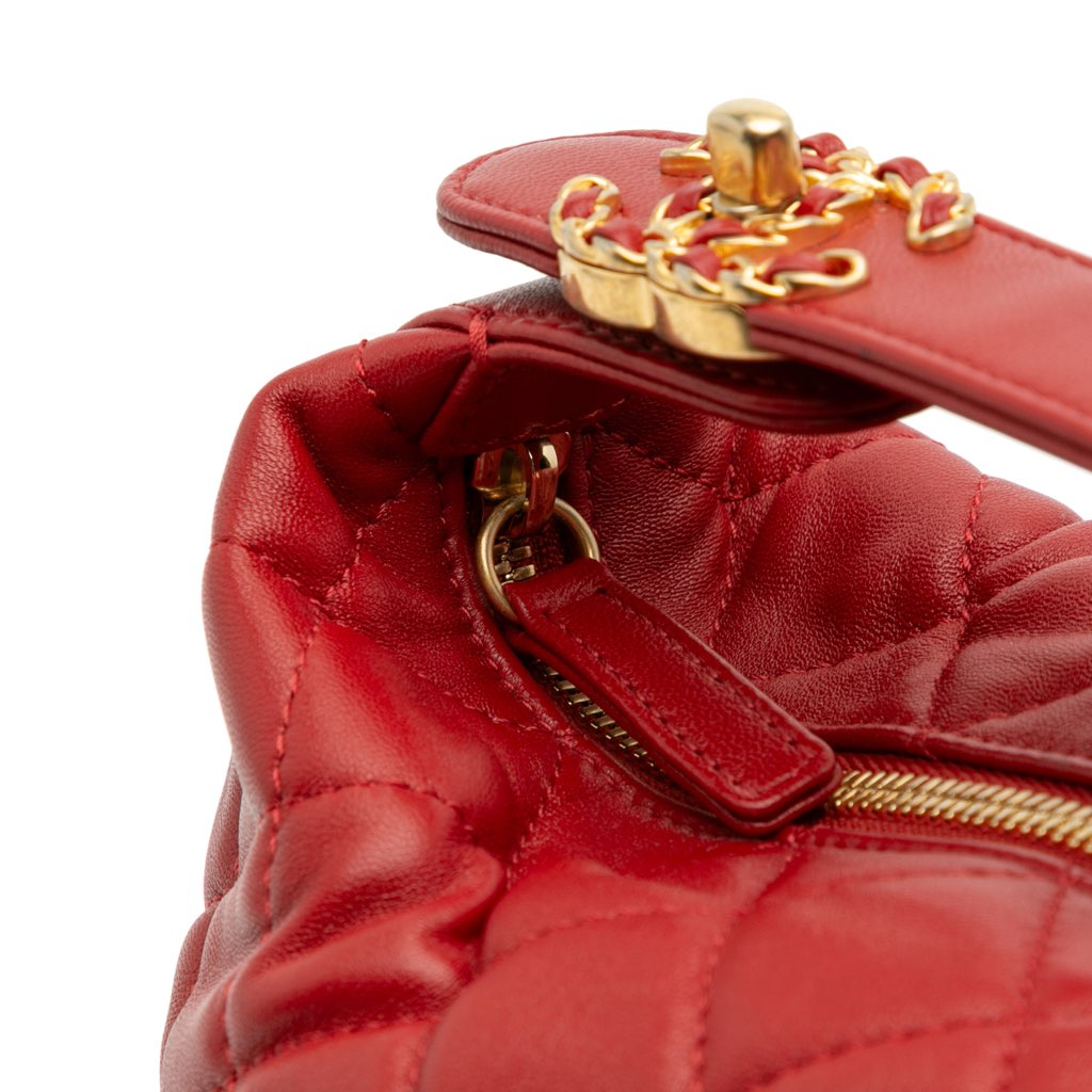Chanel Small Quilted Lambskin Perfect Meeting Hobo - Detail 1