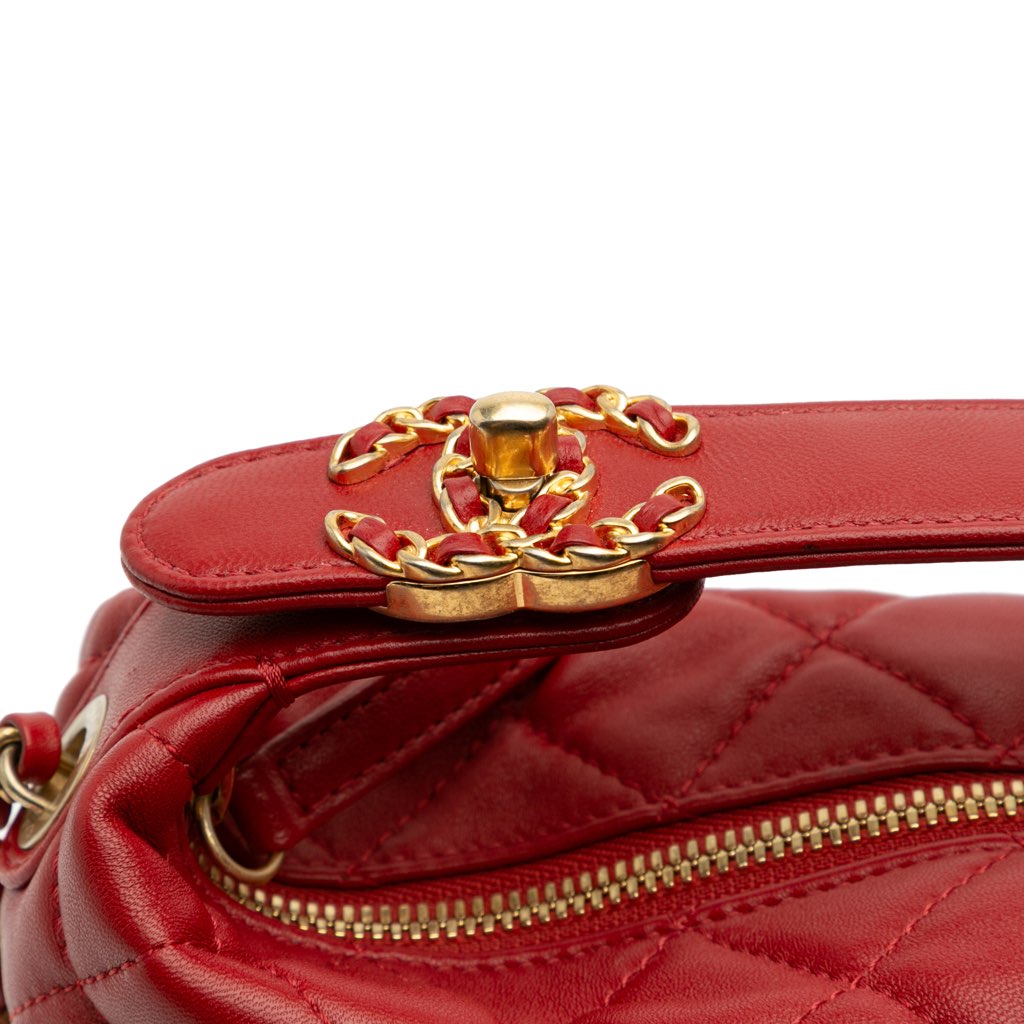 Chanel Small Quilted Lambskin Perfect Meeting Hobo - Detail 2