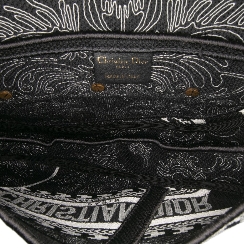 Dior Canvas Embroidered Ornamental Cornely Saddle Bag - 4