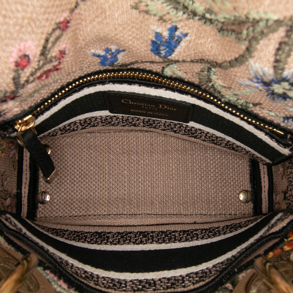 Dior Mini Embroidered Canvas Mille Fleurs Lady D Lite - 4
