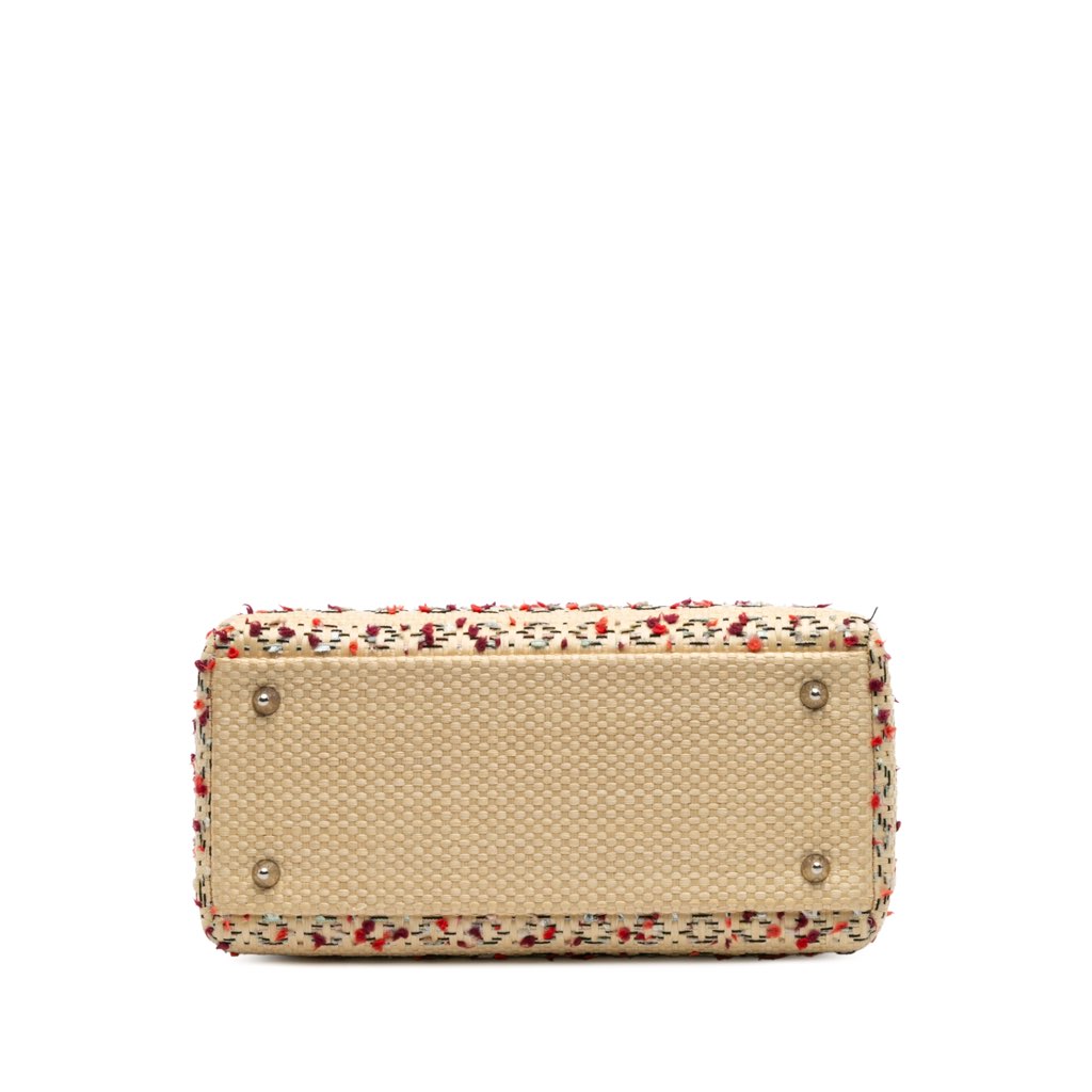 Dior Medium Woven Raffia Lady Dior - Image 6