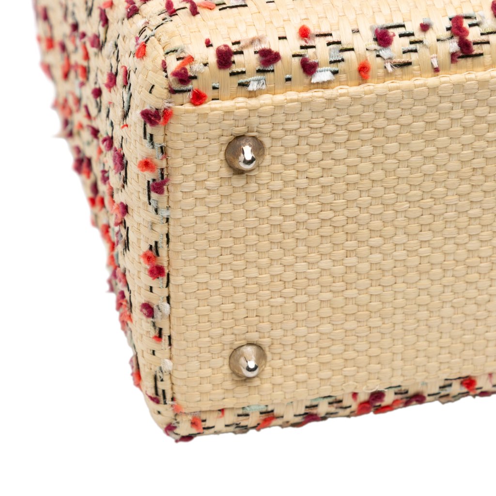 Dior Medium Woven Raffia Lady Dior - Image 10