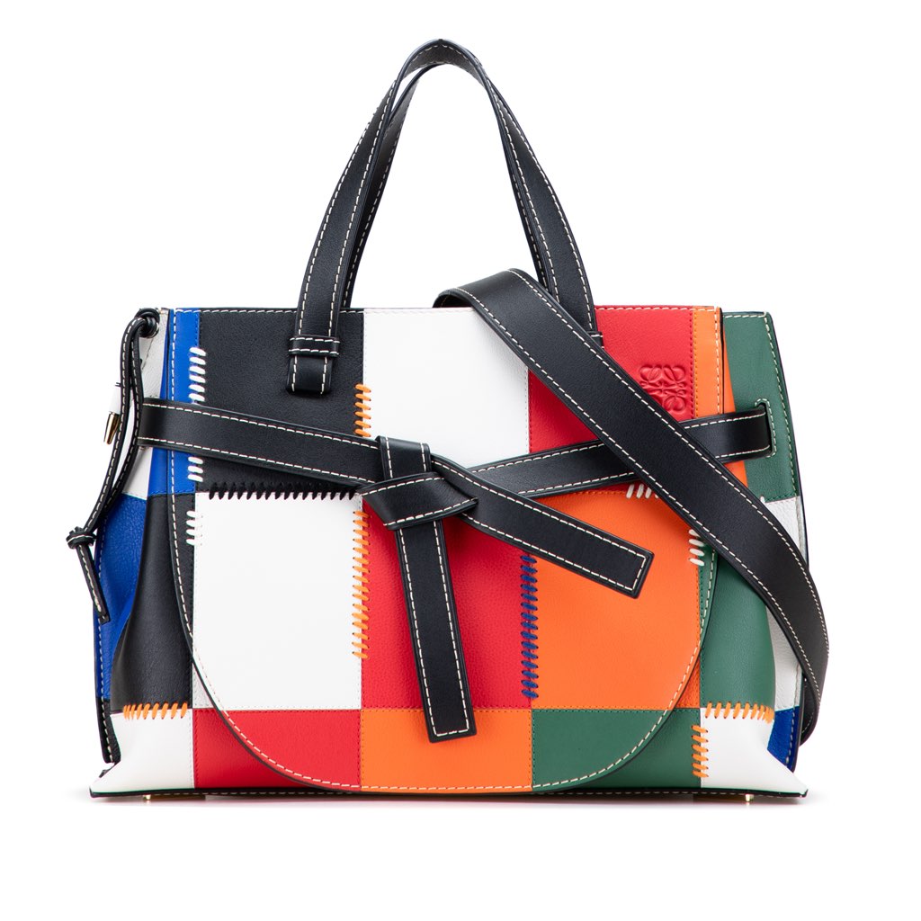 Loewe Medium Patchwork Leather Gate Top Handle Satchel