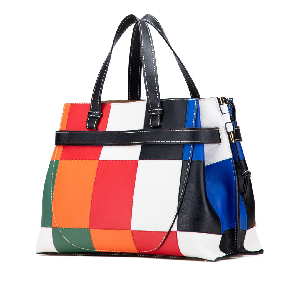 Loewe Medium Patchwork Leather Gate Top Handle Satchel - 2