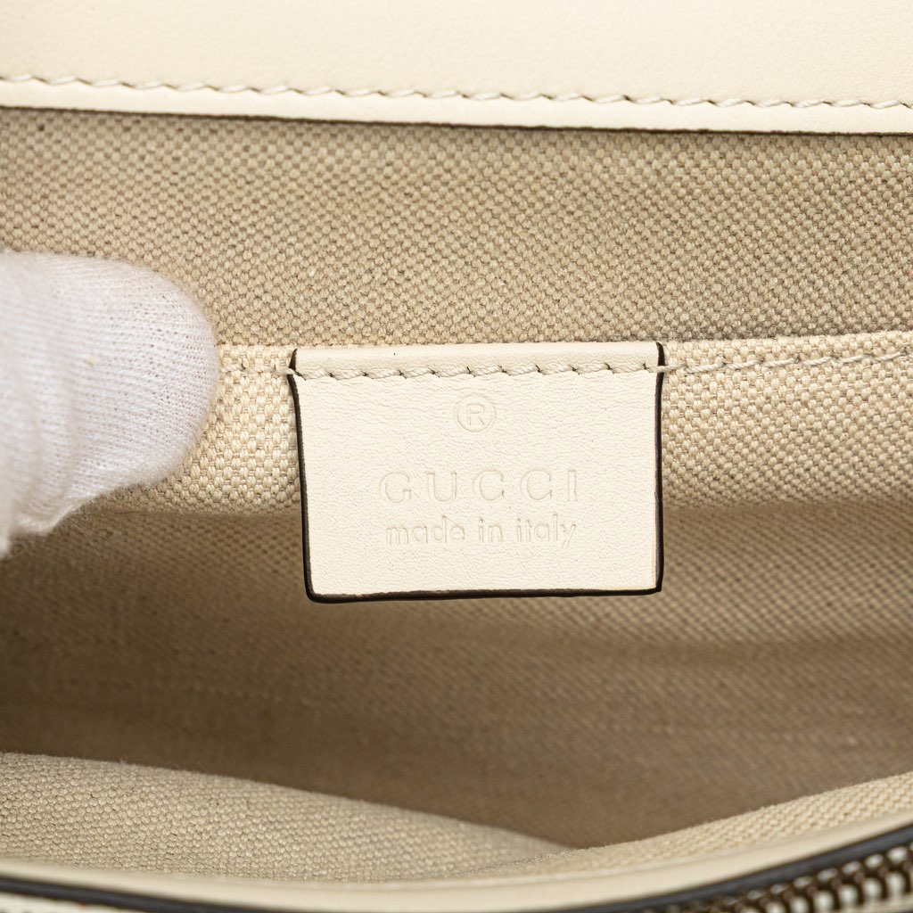 Gucci Medium Leather Bamboo Dionysus Web Satchel - 4