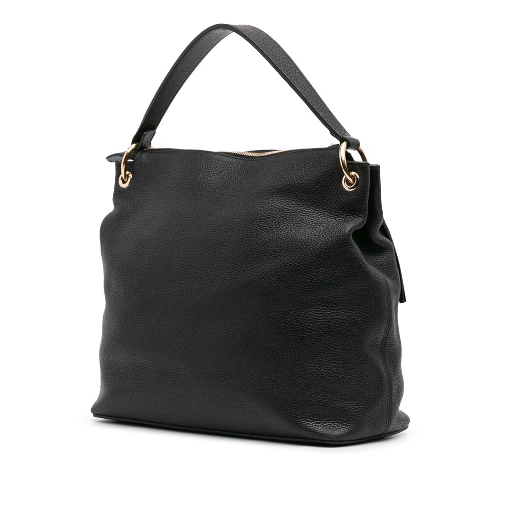 Gucci Large Pebbled Calfskin Soho Convertible Hobo - 2