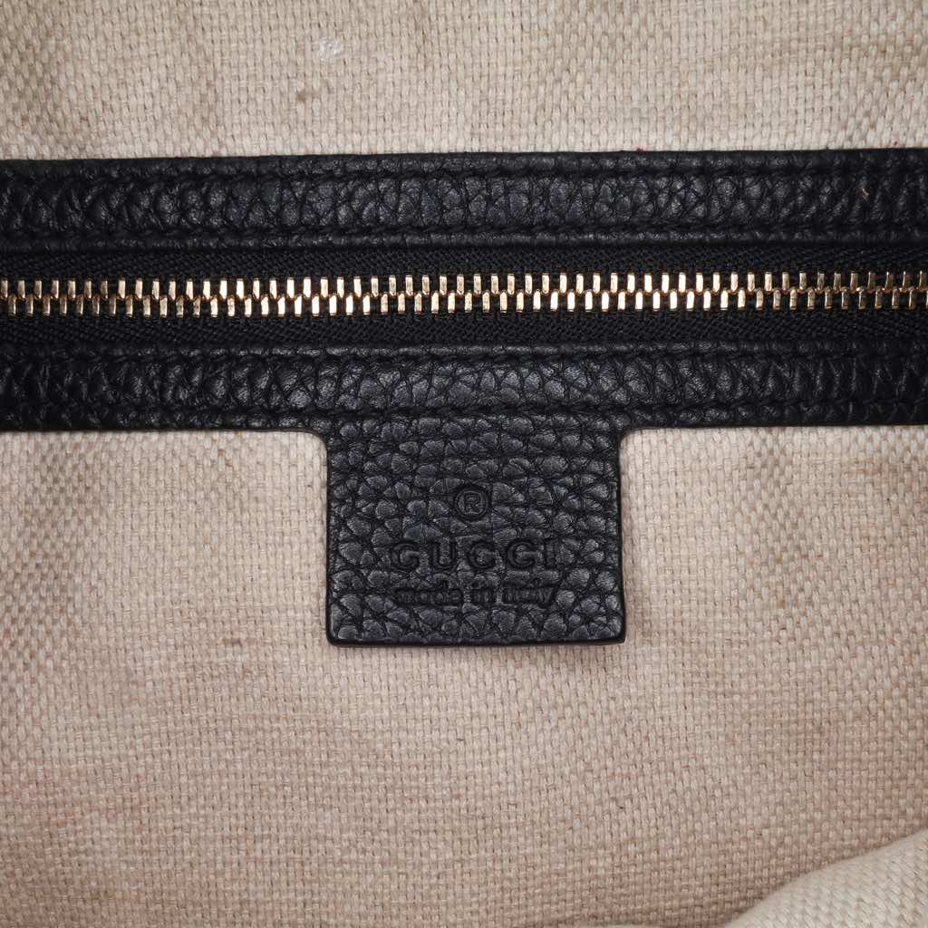 Gucci Large Pebbled Calfskin Soho Convertible Hobo - 5