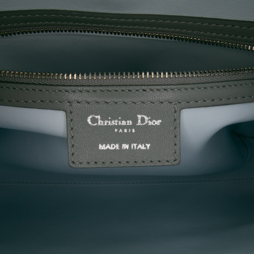 Dior Large Bicolor Lambskin Cannage Lady Dior - Side view