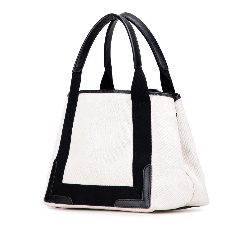 Balenciaga Canvas S Navy Cabas Tote - Back view