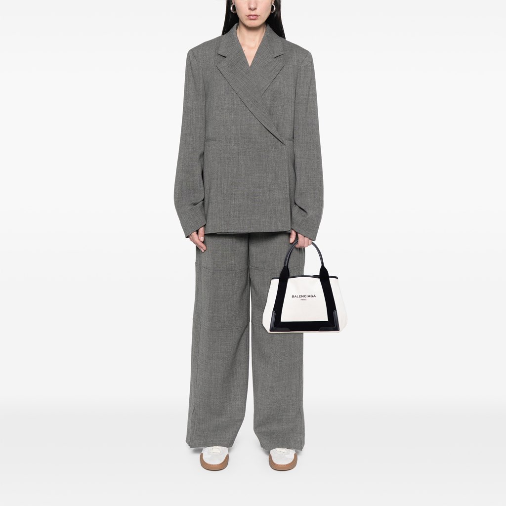 Balenciaga Canvas S Navy Cabas Tote - Image 12