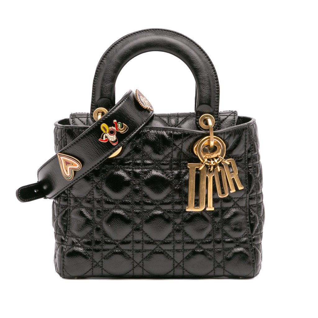 Dior Small Crinkled Patent Cannage My ABCDior Lady Dior