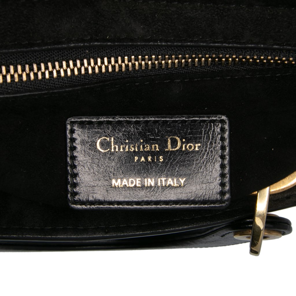 Dior Small Crinkled Patent Cannage My ABCDior Lady Dior - Side view