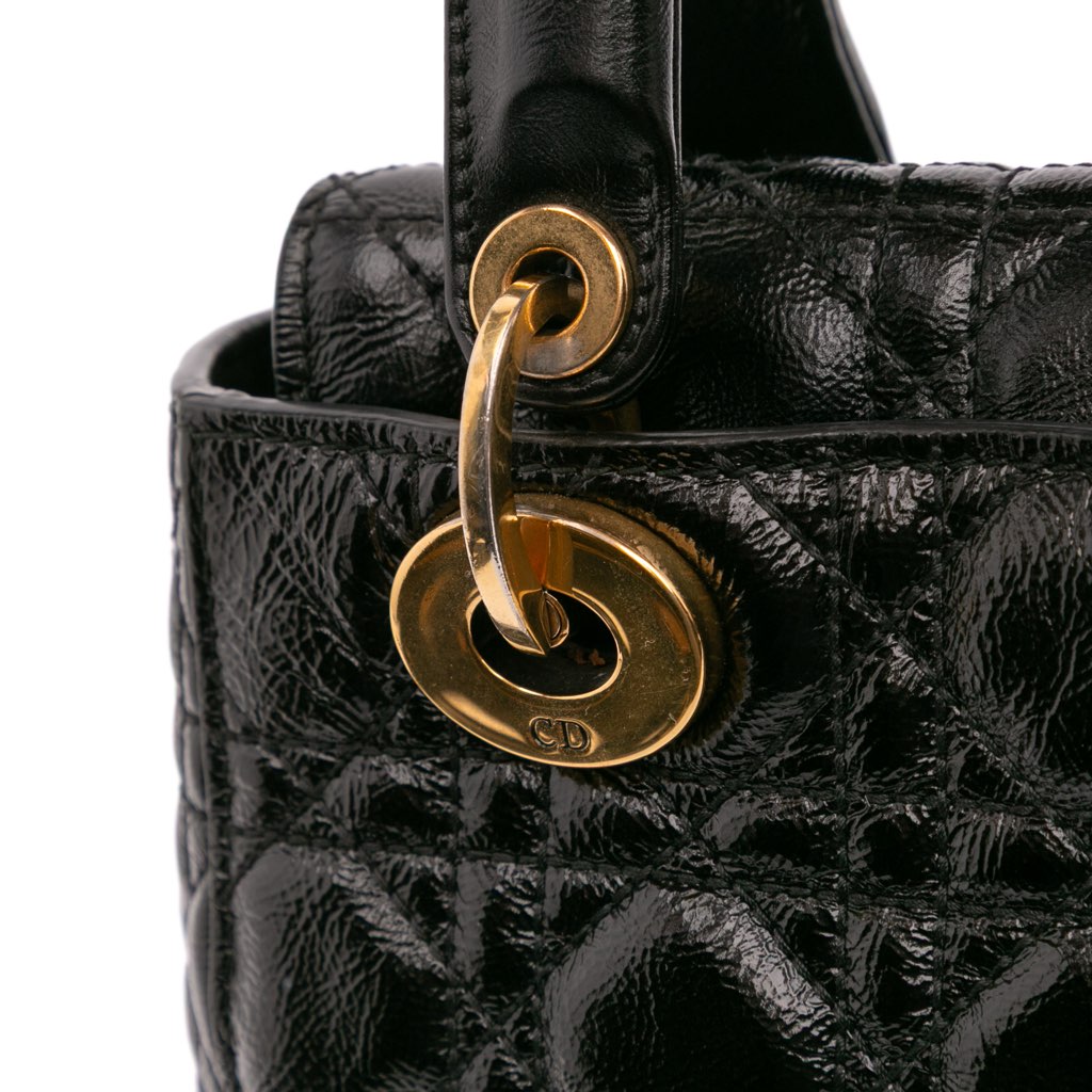 Dior Small Crinkled Patent Cannage My ABCDior Lady Dior - Image 10