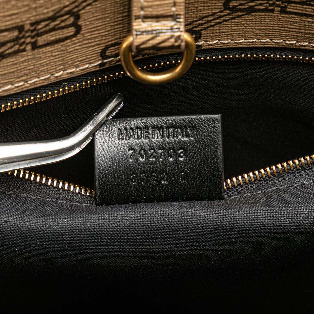 Balenciaga Large BB Monogram Coated Canvas Signature East West Shopper Bag - Detail 1