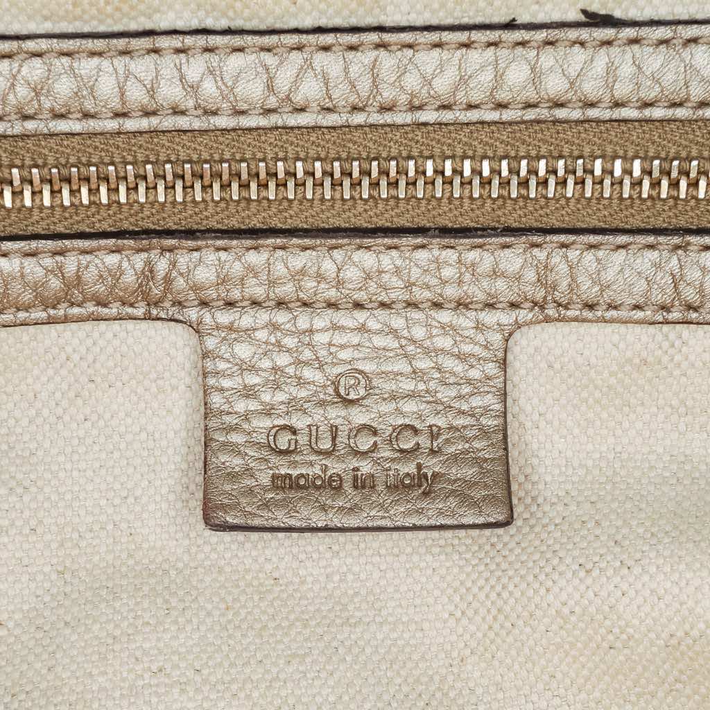Gucci Leather Bella Satchel - Side view