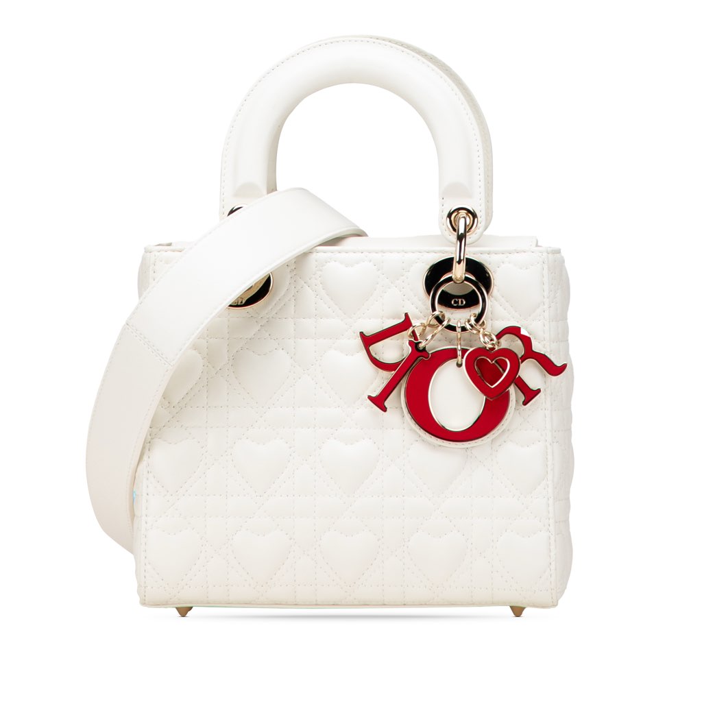 Dior Small Lambskin Cannage DiorAmour My ABCDior Lady Dior
