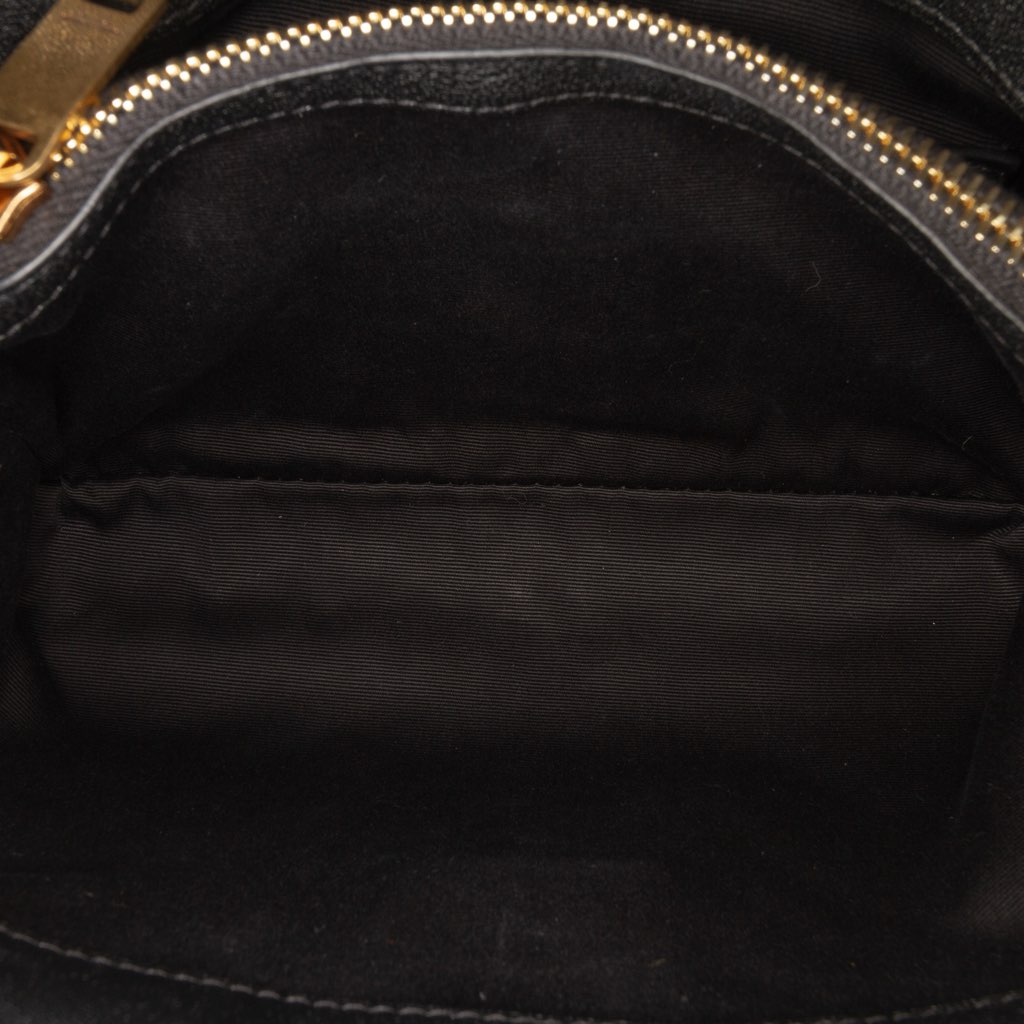 Saint Laurent Medium Quilted Chevron Sheepskin College Satchel - 4