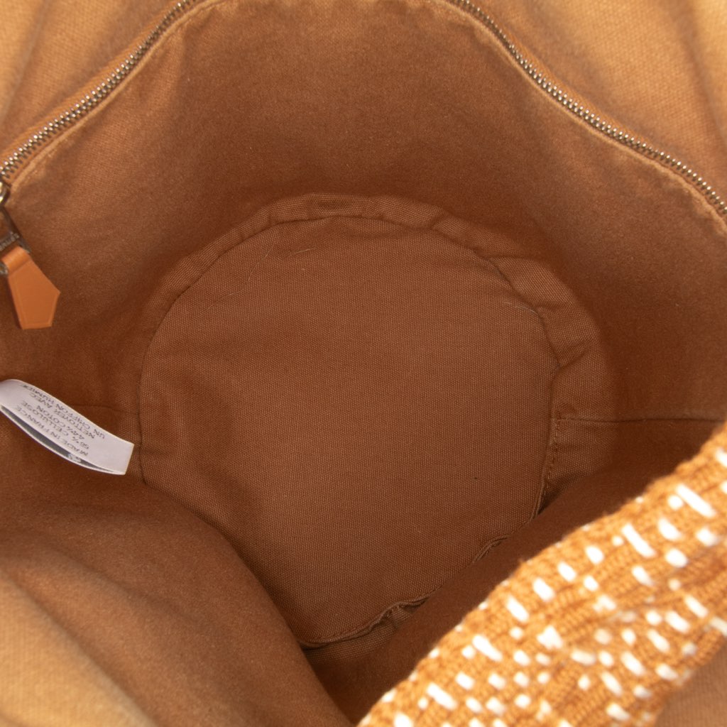 Hermès Woven Straw Saxo MM - 4