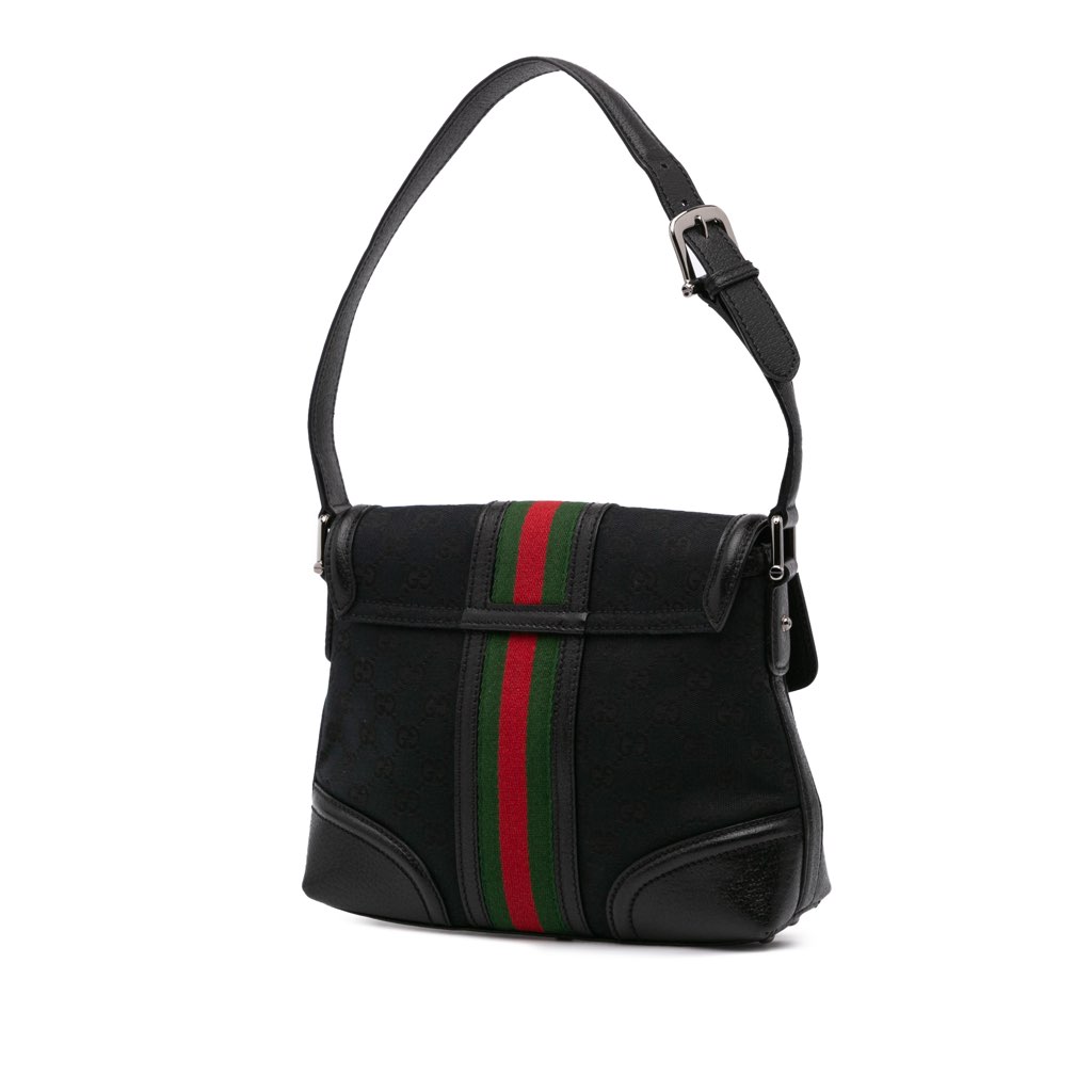 Gucci Small GG Canvas Web Treasure Shoulder Bag - 2