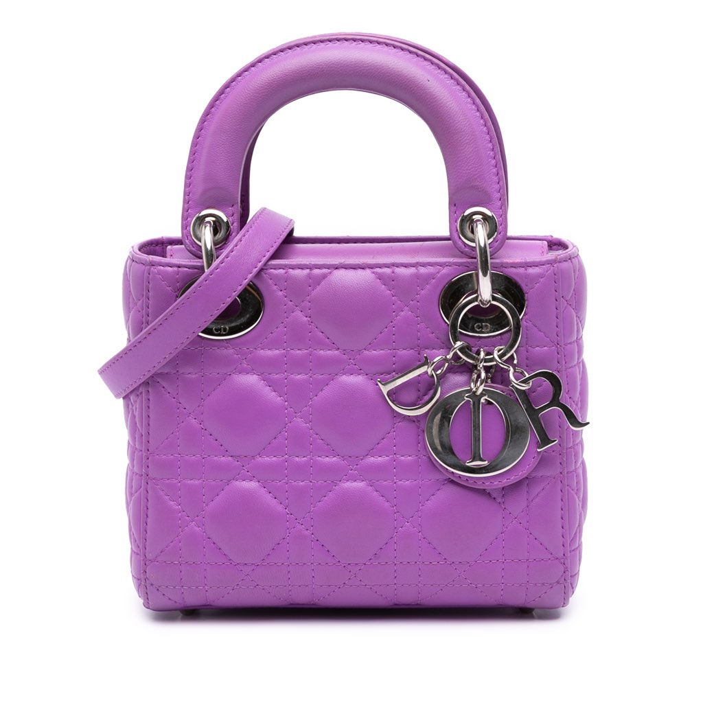 Dior Mini Lambskin Cannage Lady Dior