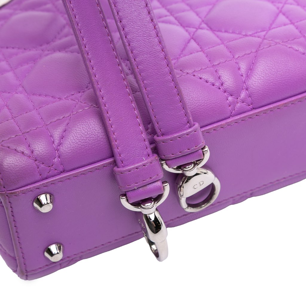 Dior Mini Lambskin Cannage Lady Dior - Image 13