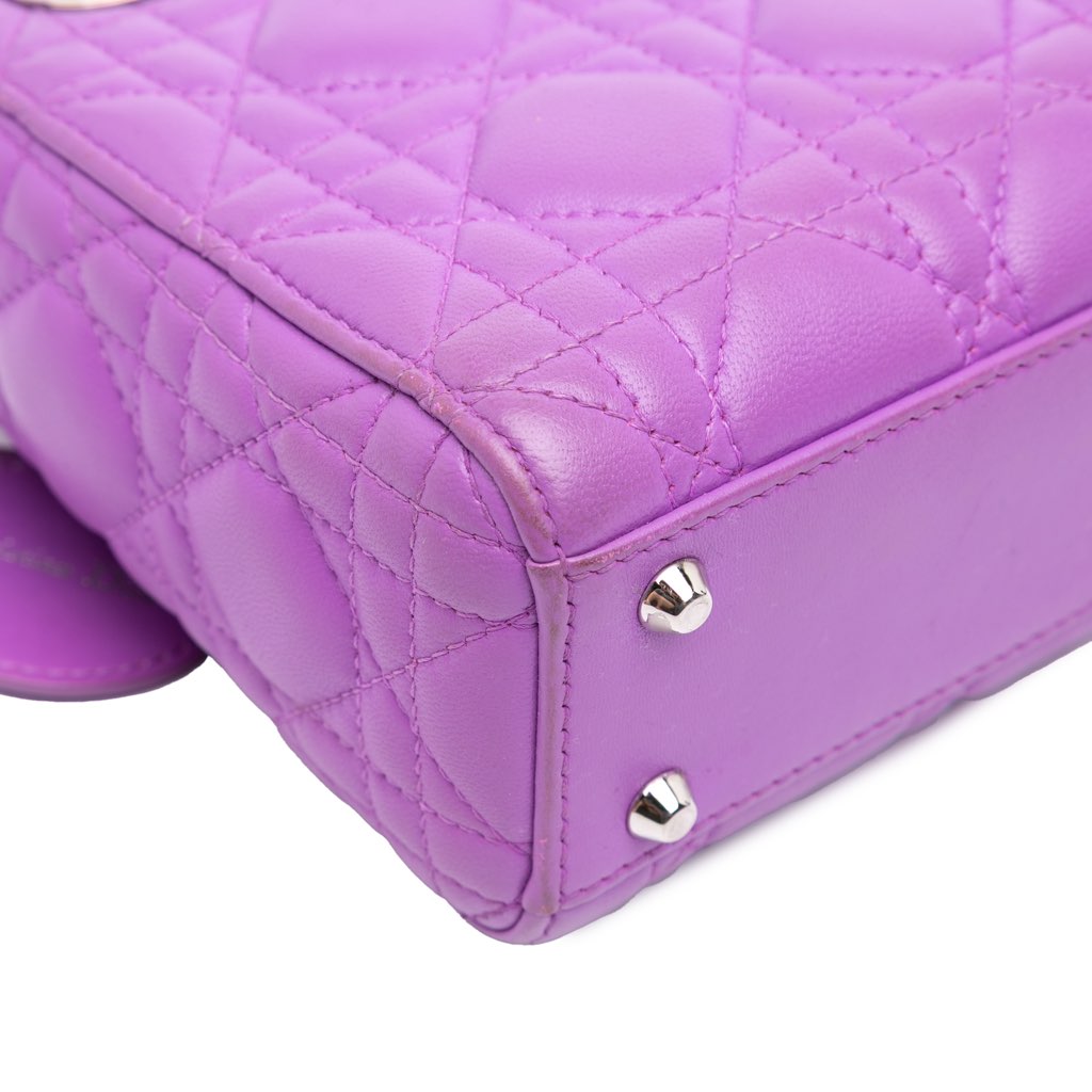 Dior Mini Lambskin Cannage Lady Dior - Image 12