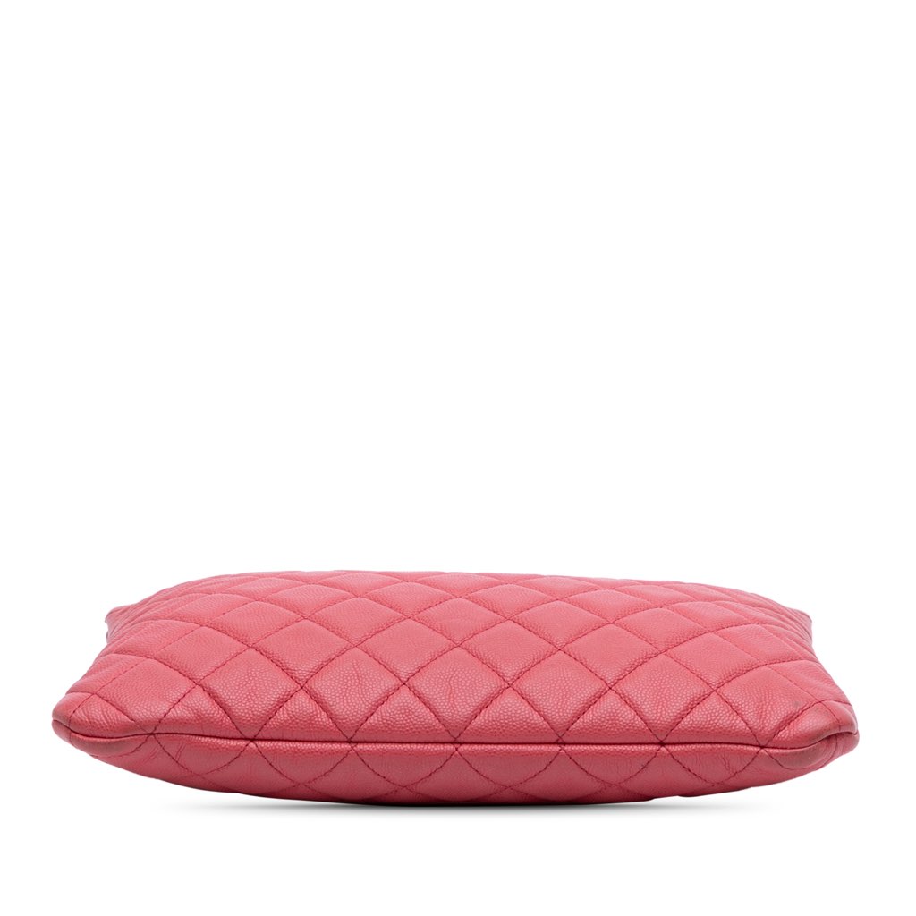 Chanel Medium Quilted Caviar O Case Clutch - 3