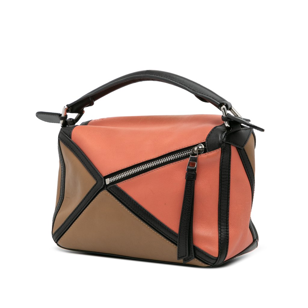 Loewe Small Calfskin Graphic Puzzle Satchel - Back view