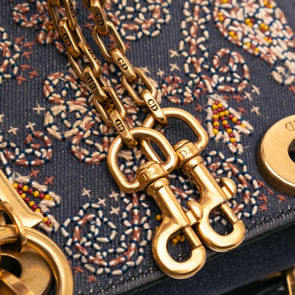 Dior Mini Denim Embroidered Lady Dior - Detail 2