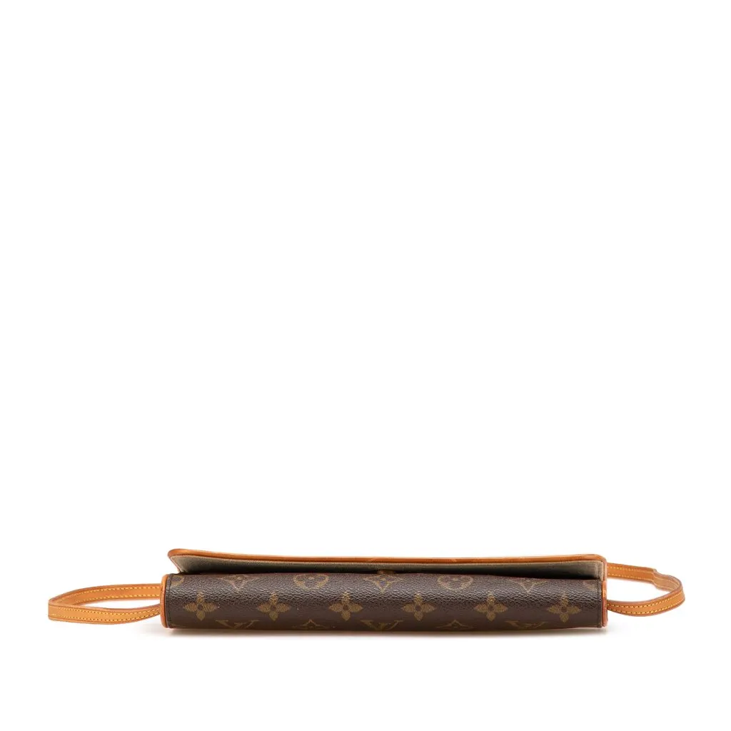 Louis Vuitton Monogram Pochette Twin GM Brown Canvas Good - Inside View