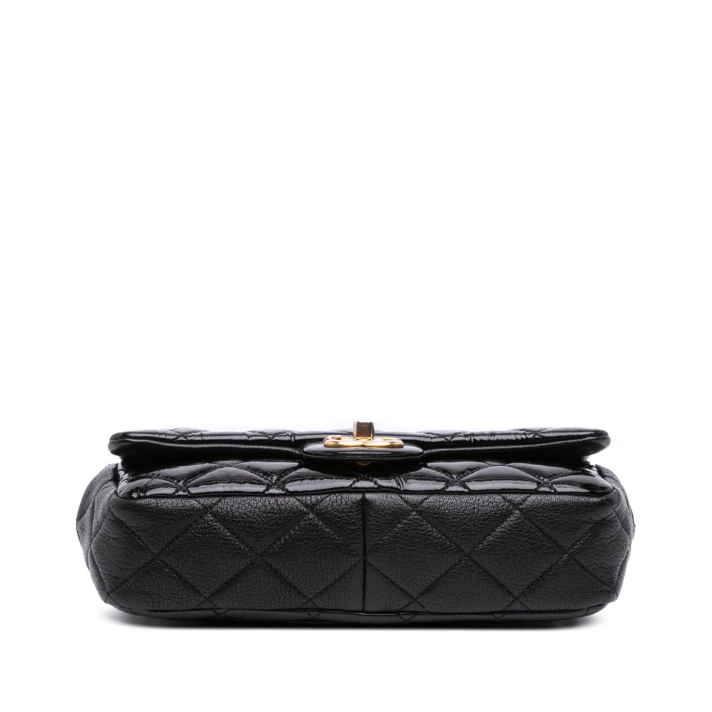 Chanel Paris-Salzburg Small Patent and Goatskin CC Eyelet Flap - Image 6