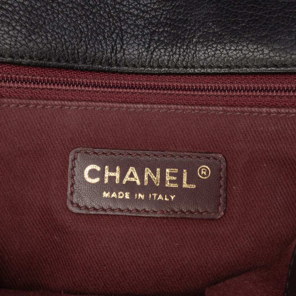 Chanel Paris-Salzburg Small Patent and Goatskin CC Eyelet Flap - Side view